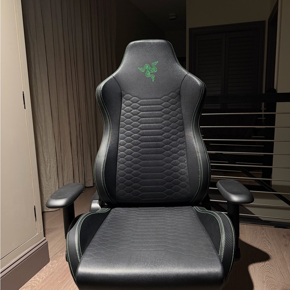 Razer Black and Green Gaming Seat